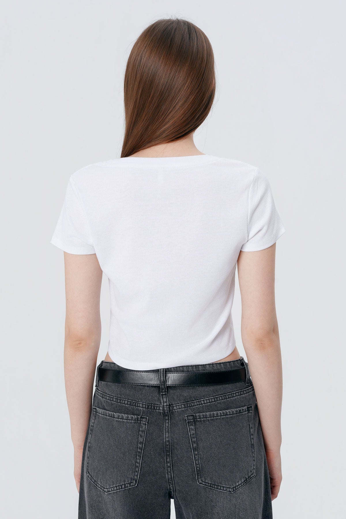 Polera Ajustada Mujer Blanco