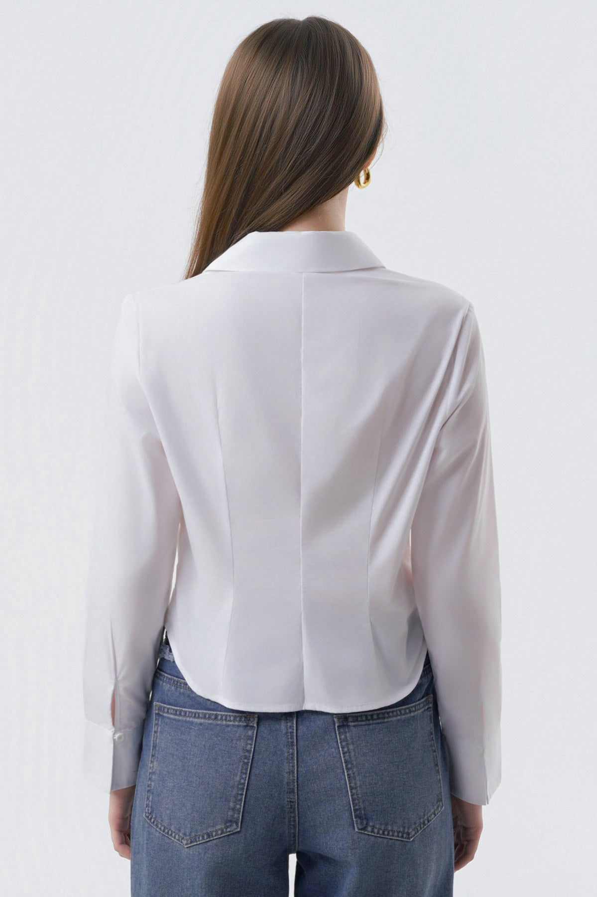 Blusa Mujer Slim Blanco