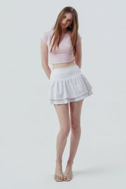 Falda Juvenil Mujer Blanco