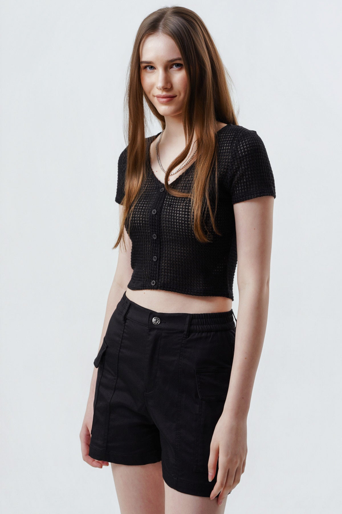 Polera Mujer Slim Negro