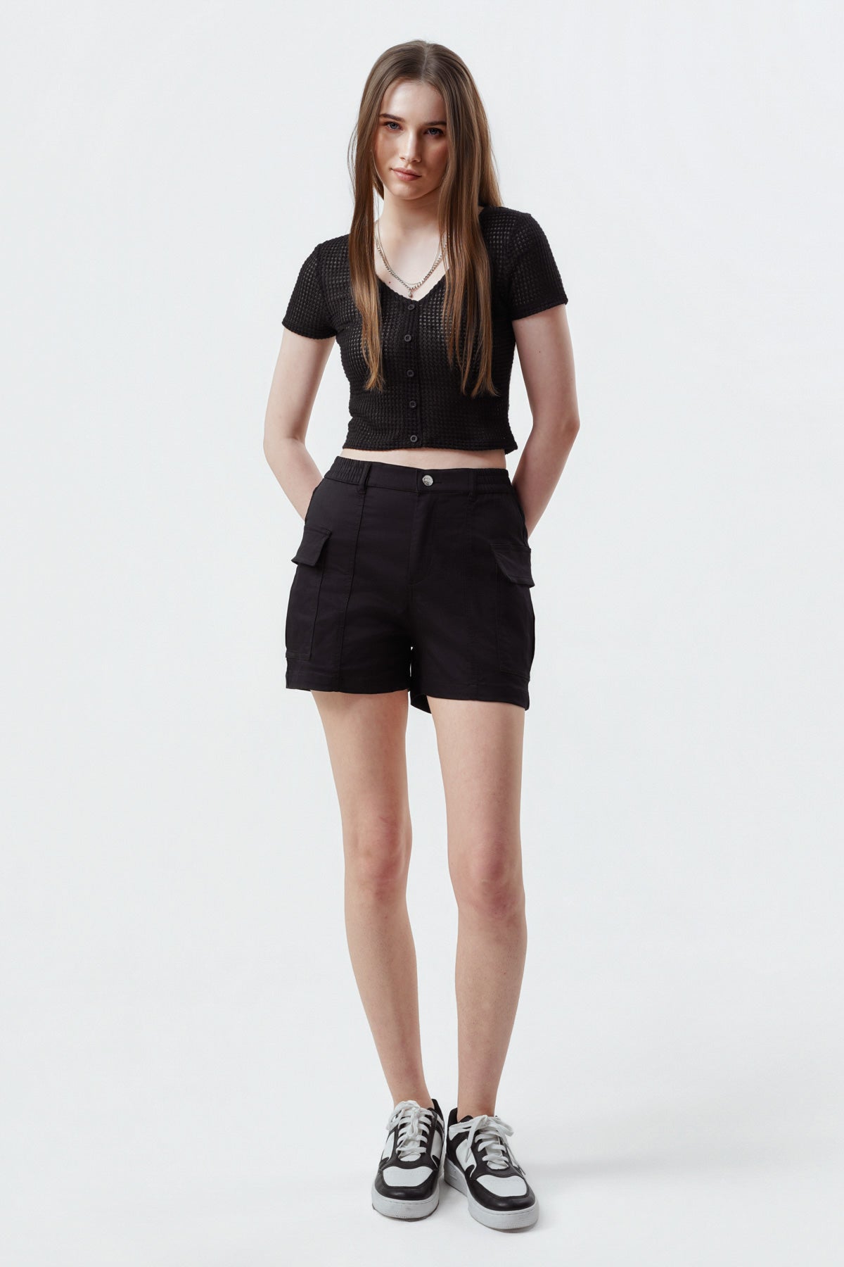 Polera Mujer Slim Negro
