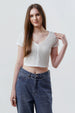 Polera Mujer Slim Crudo
