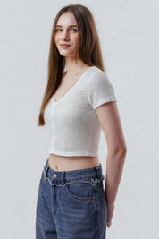 Polera Mujer Slim Crudo