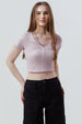 Polera Mujer Slim Rosado Claro