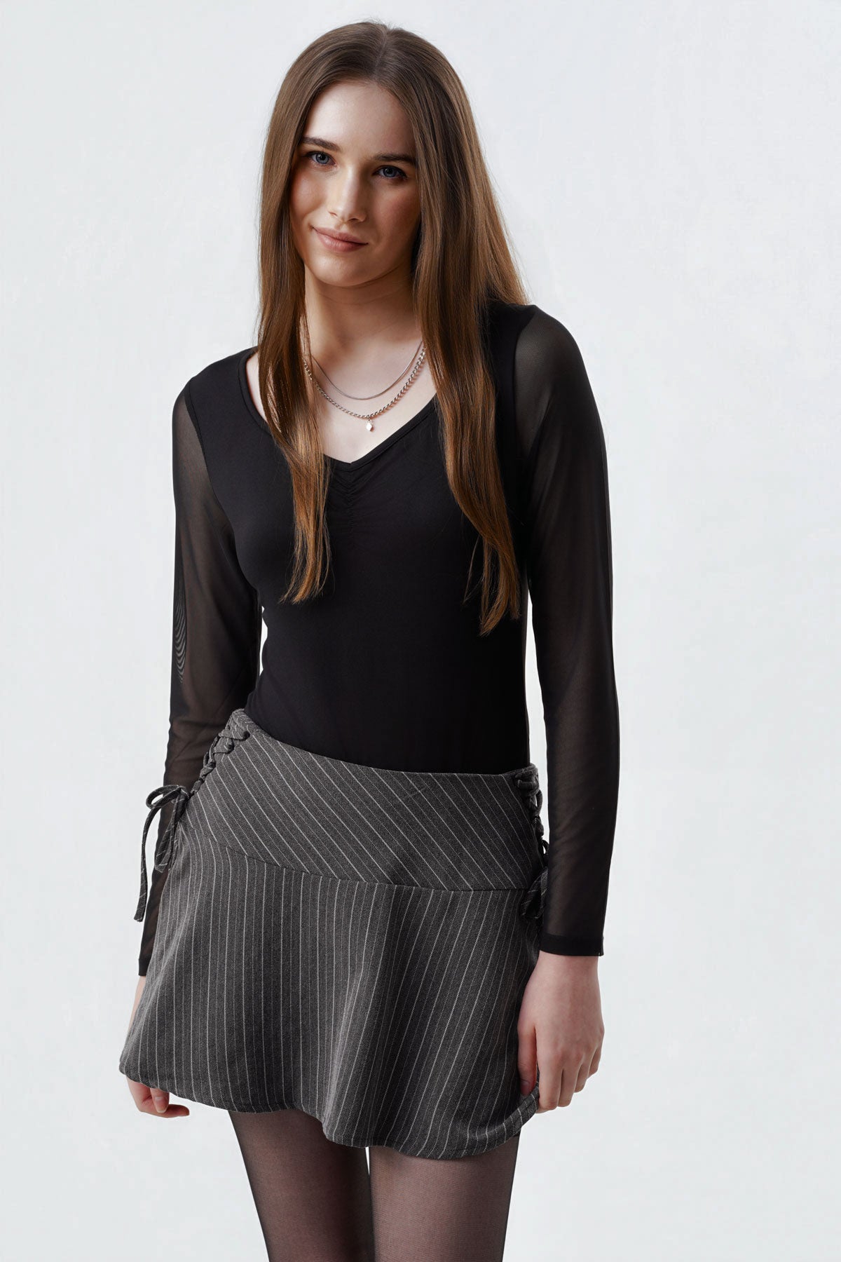 Polera Ajustada Mujer Negro