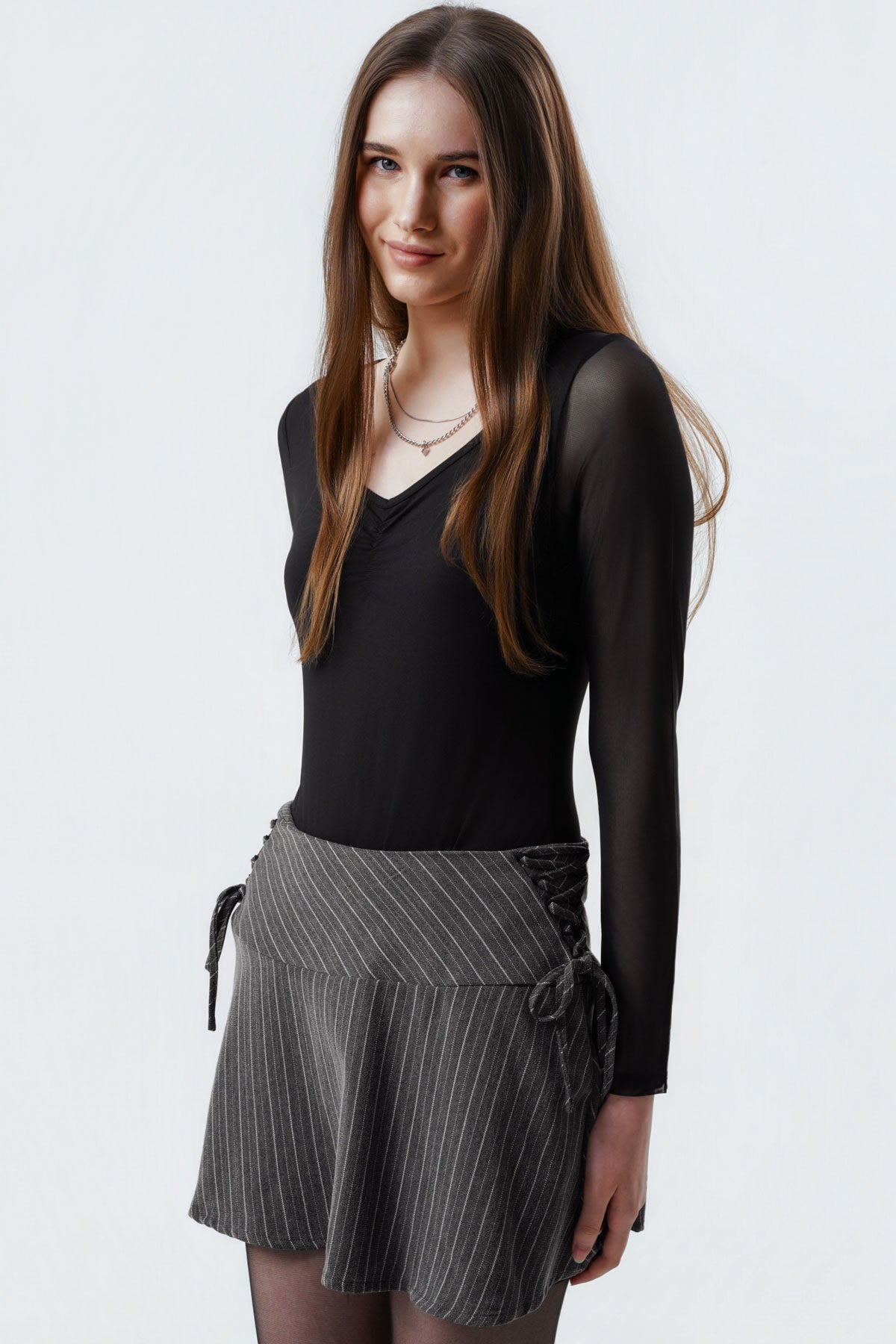 Polera Ajustada Mujer Negro