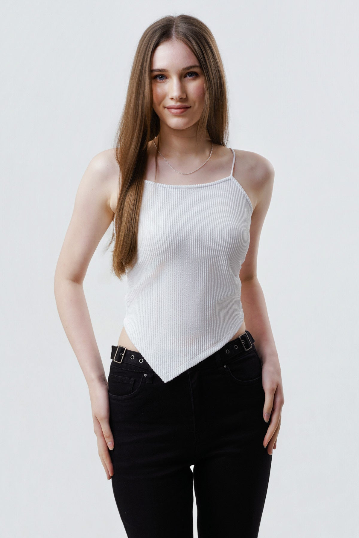 Peto Mujer Slim Fit Blanco