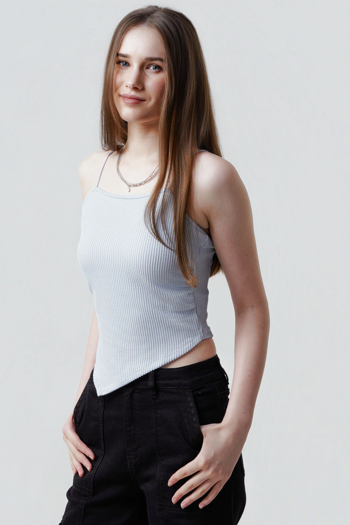 Peto Mujer Slim Fit Celeste