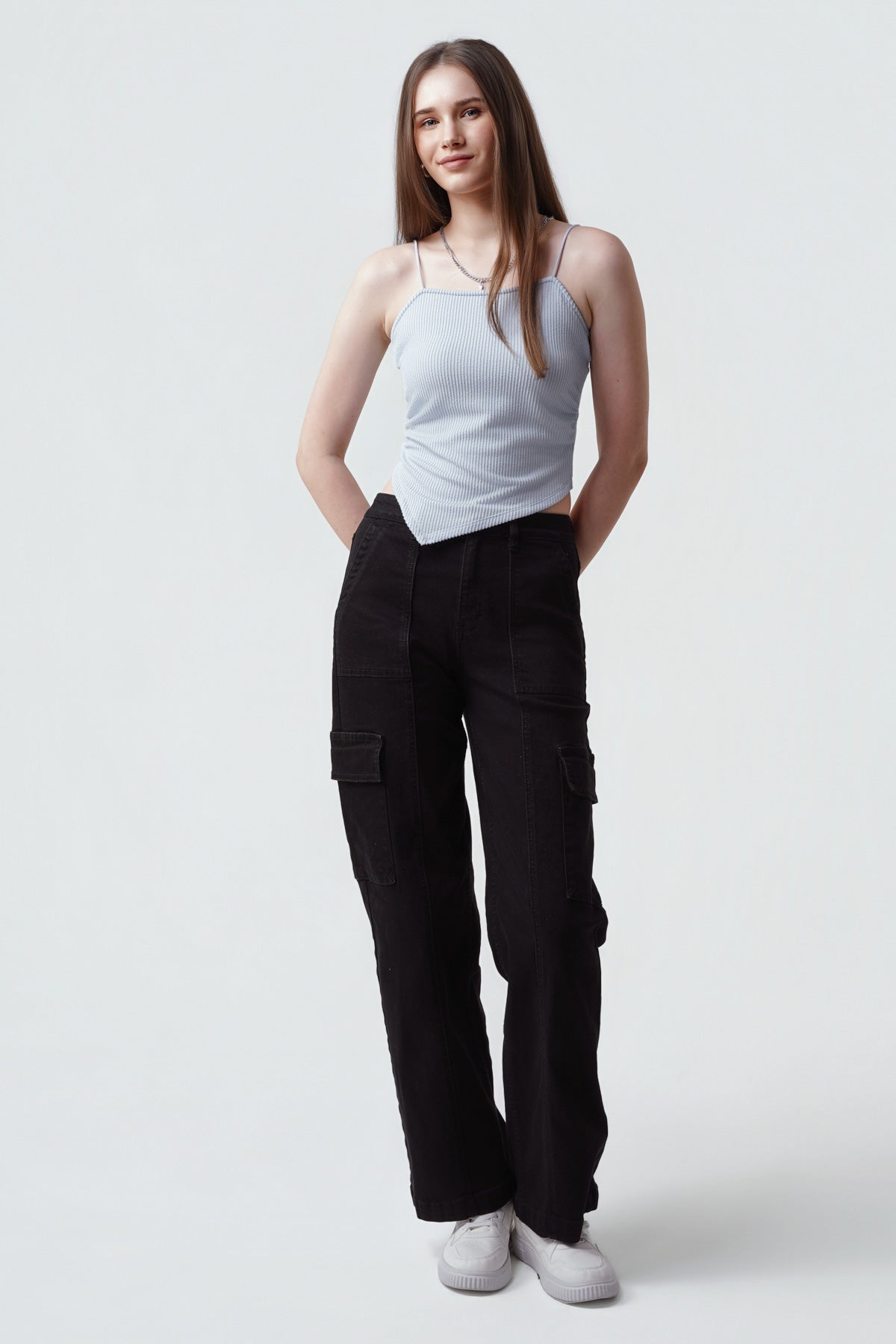 Peto Mujer Slim Fit Celeste