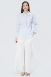 Blusa Loose Mujer Celeste