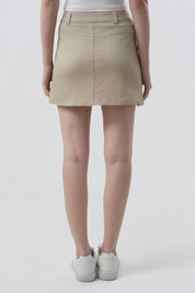 Falda Juvenil Mujer Beige Oscuro
