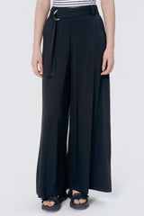 Pantalón Wide Leg Mujer Negro