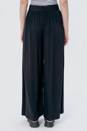 Pantalón Wide Leg Mujer Negro