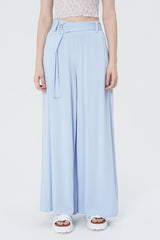 Pantalón Wide Leg Mujer Celeste