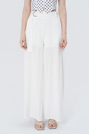 Pantalón Wide Leg Mujer Crudo