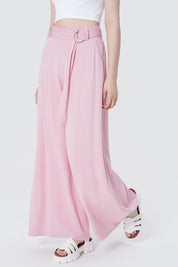 Pantalón Wide Leg Mujer Rosado