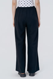 Pantalón Wide Leg Mujer Negro