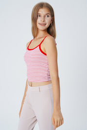 Peto Tight Sin Mangas Mujer Rojo