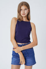 Peto Tight Sin Mangas Mujer Azul