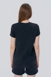 Polera Regular Mujer Negro
