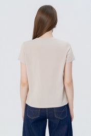 Polera Regular Mujer Beige