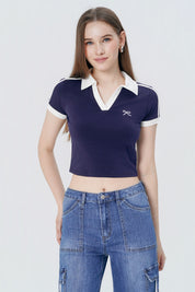 Polera Slim Mujer Azul