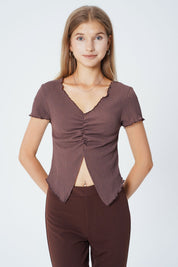 Polera Tight Mujer Café Claro