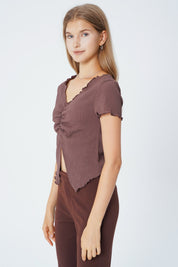 Polera Tight Mujer Café Claro