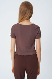 Polera Tight Mujer Café Claro