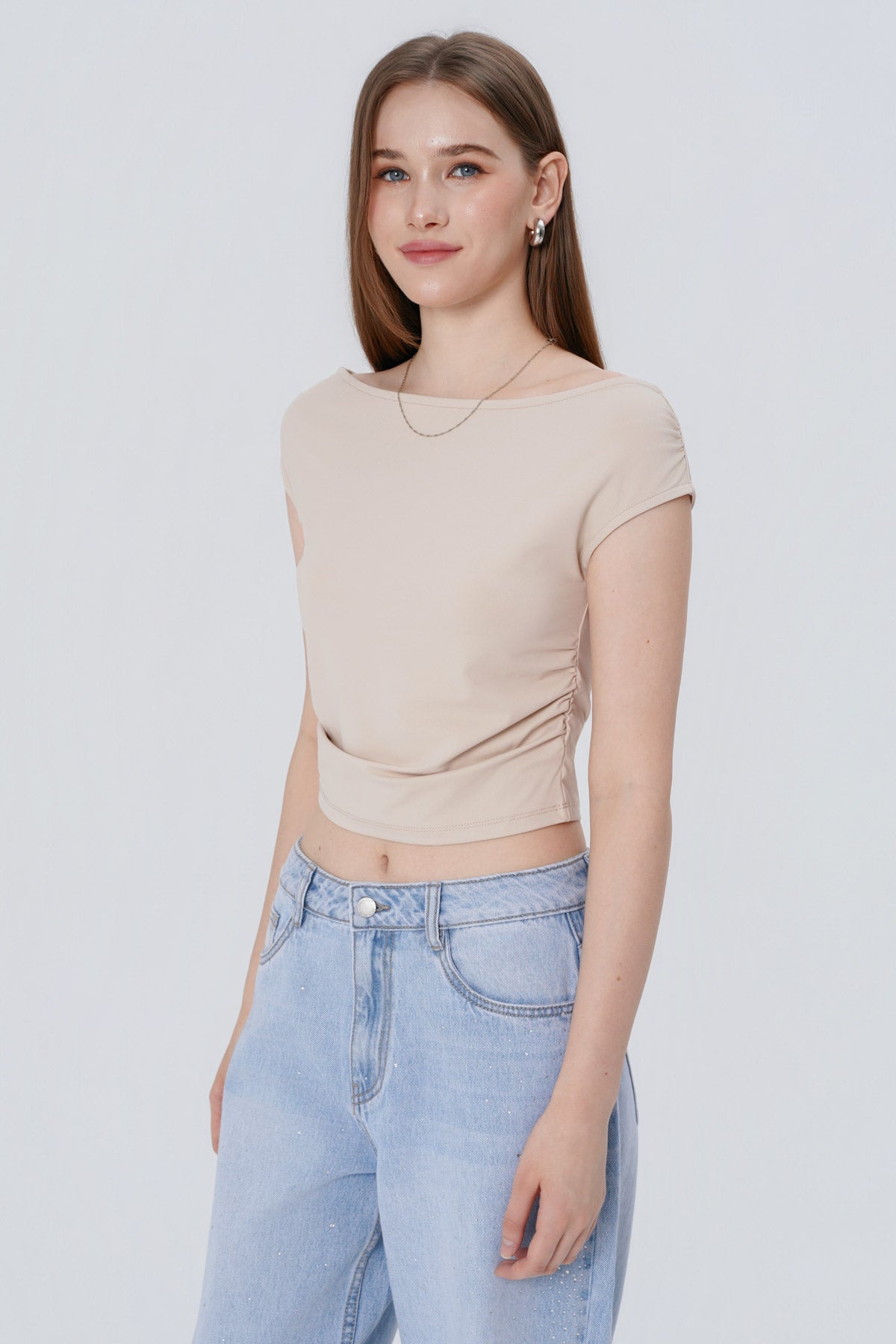 Polera Tight Mujer Beige