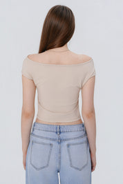 Polera Tight Mujer Beige