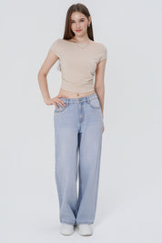 Polera Tight Mujer Beige