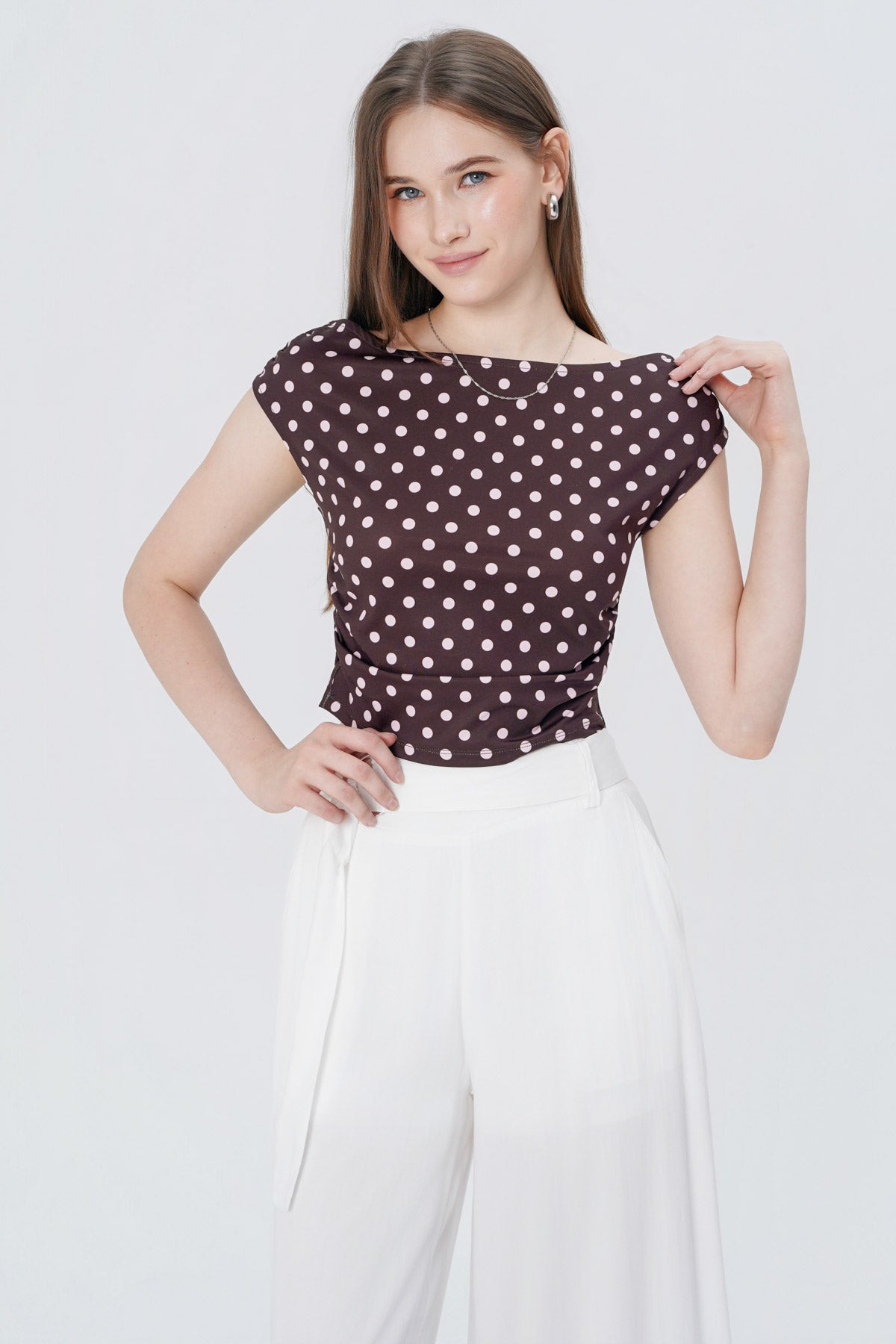 Polera Tight Mujer Café Oscuro