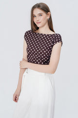 Polera Tight Mujer Café Oscuro