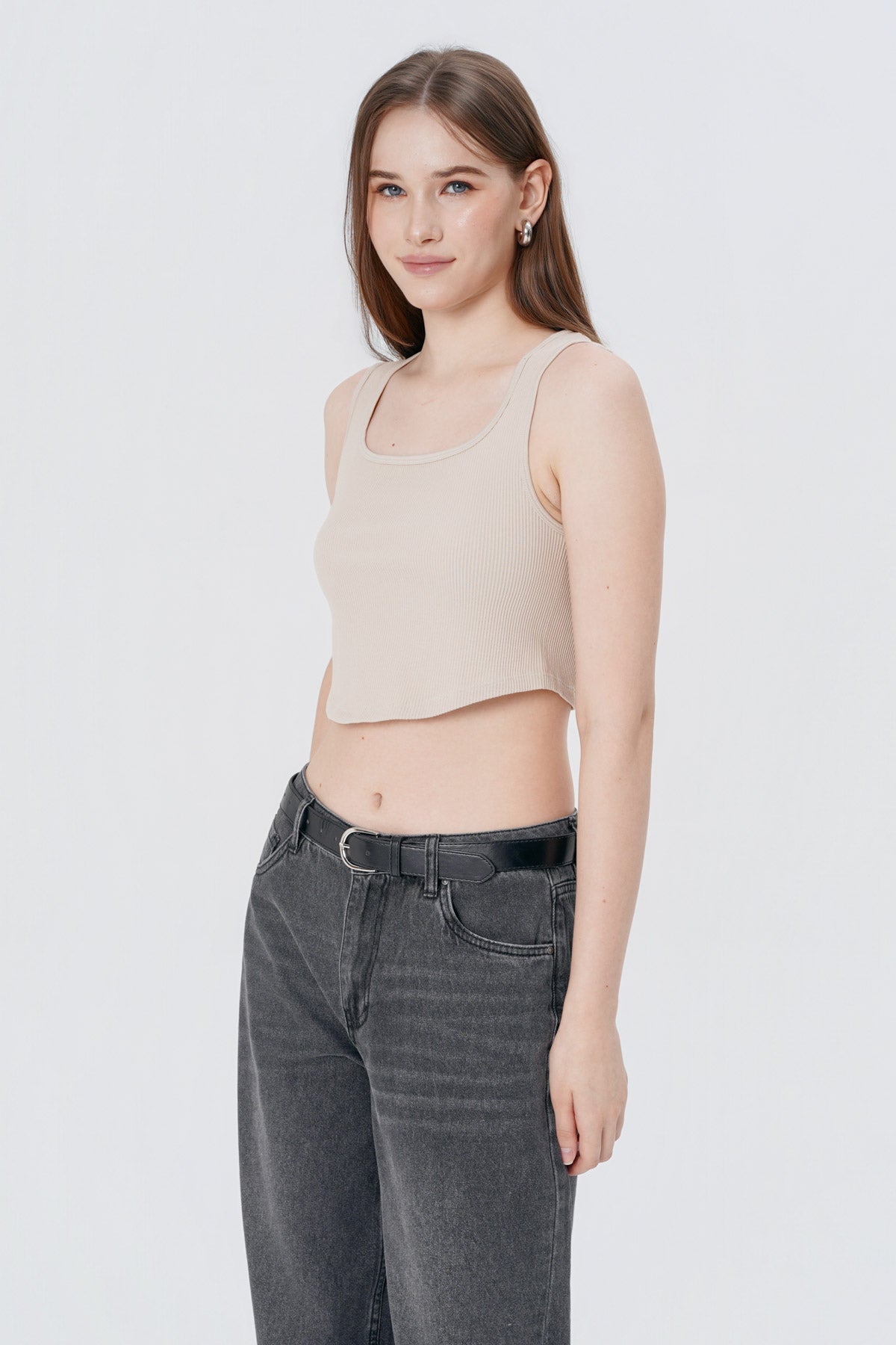 Polera Tight Mujer Beige