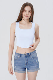 Polera Tight Mujer Celeste Claro