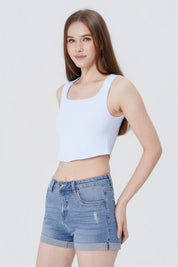 Polera Tight Mujer Celeste Claro