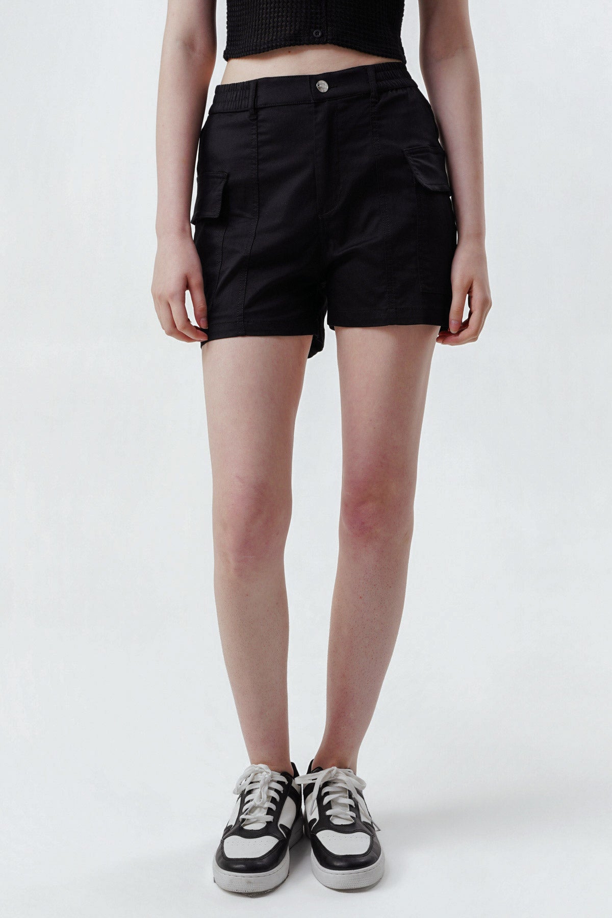 Short Calce Recto Mujer Negro