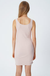 Vestido Falda Mujer Beige