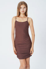 Vestido Falda Mujer Café