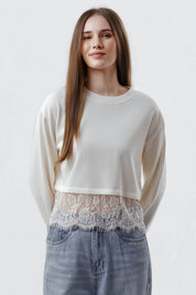 Polerón Mujer Loose Crema