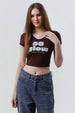 Polera Mujer Slim Chocolate