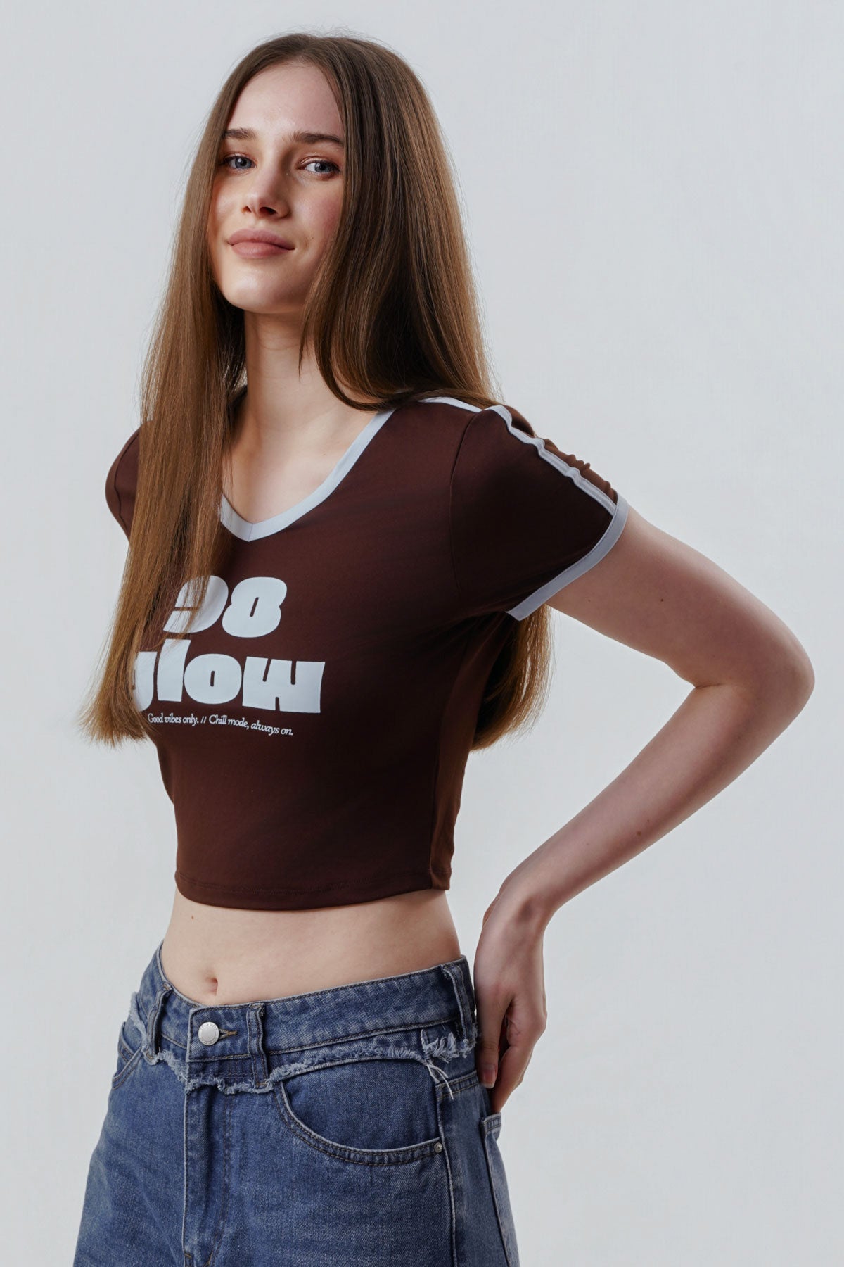 Polera Mujer Slim Chocolate