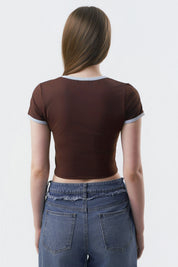 Polera Mujer Slim Chocolate