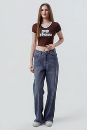 Polera Mujer Slim Chocolate