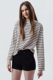 Polera Mujer Loose Chocolate