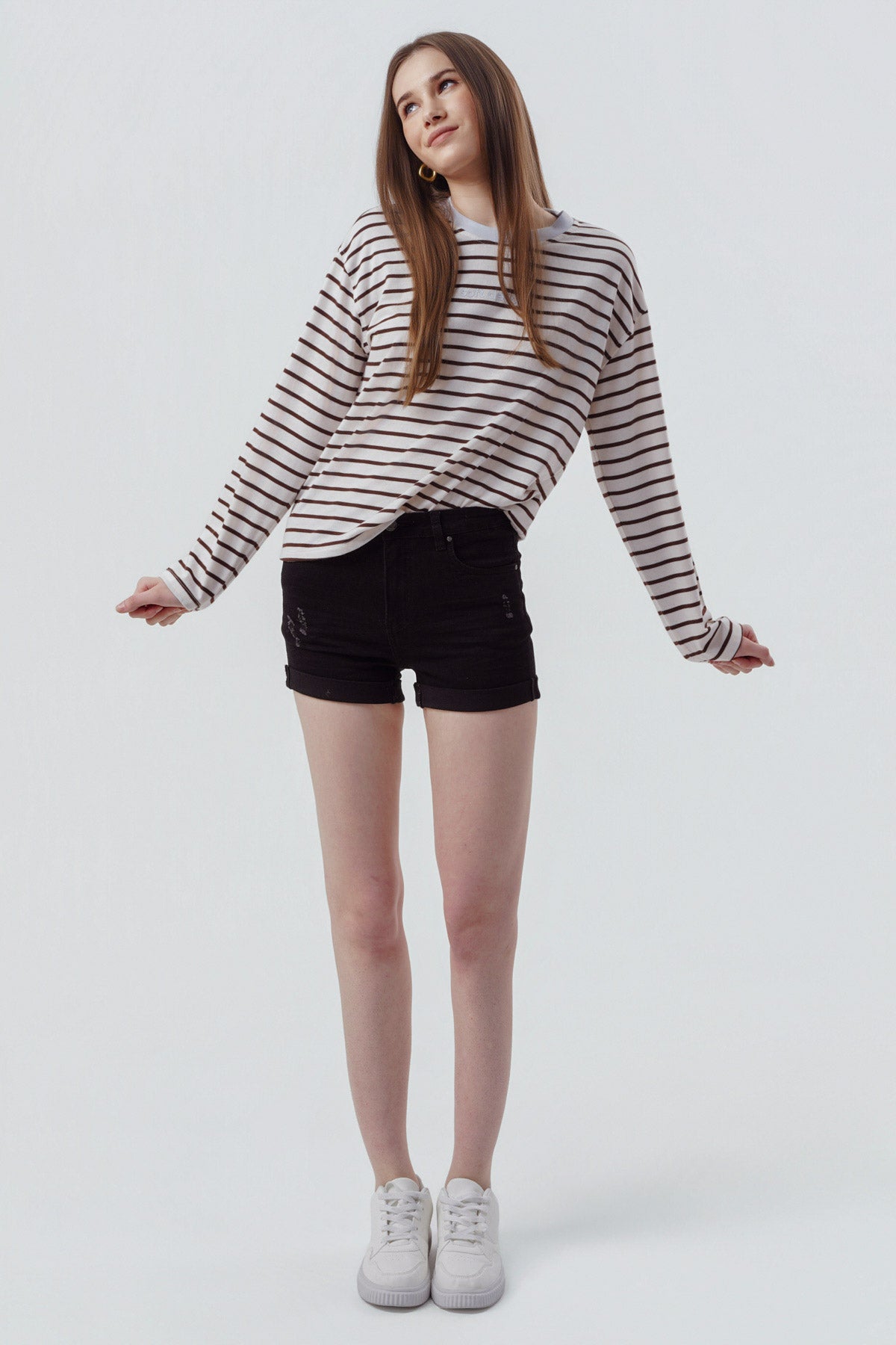 Polera Mujer Loose Chocolate
