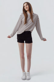 Polera Mujer Loose Chocolate