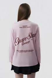 Polera Mujer Oversize Rosado Claro