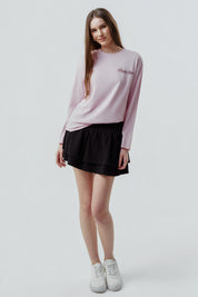 Polera Mujer Oversize Rosado Claro